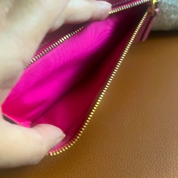 COPY - Authentic with COA Pink Prada Saffiano Long zip wallet. - Picture 8 of 14